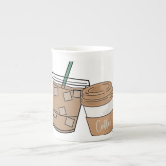 Süße Kaffeeliebhaber-Papiertasse | Eis- und Heißka Prozellantasse