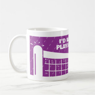 Süße Kaffeetasse für Regentage für Tennisliebhaber
