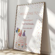 Süße Kaninchen auf Torte Gemeinsamer Geburtstag Sc