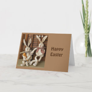SÜSSE KANINCHEN SAGEN "FROHE OSTERN" ZU DIR! KARTE