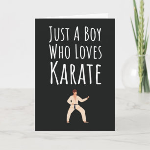 Süße Karate-Karten für Baby-Jungen Kinder Kampfspo Karte