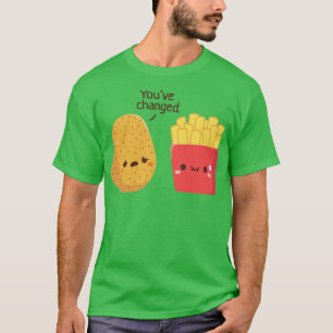 Süße Kartoffel und Pommes Frites Lustig T-Shirt