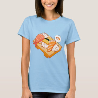 Süße Katnap-Sushi-Schlafkatze Japanischer Foodie T-Shirt