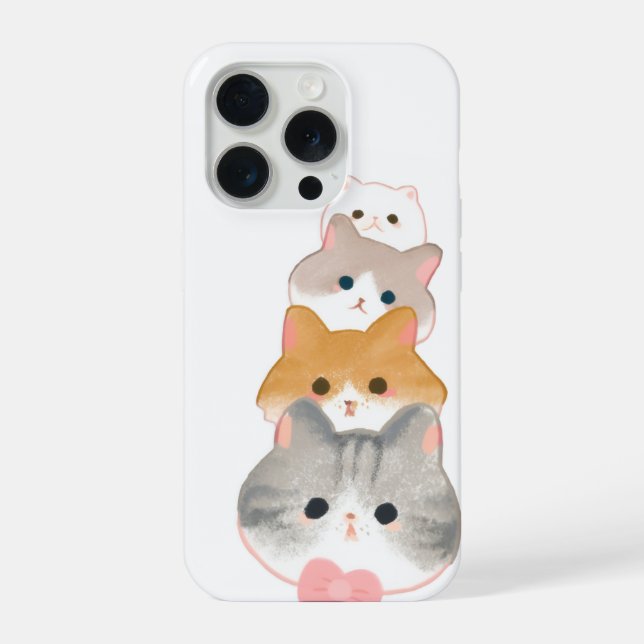 süße Kätzchen iPhone Hülle (Rückseite)