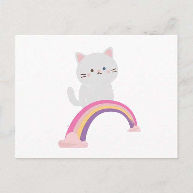 Süße Kätzchen Katze  Postkarte (Vorderseite)