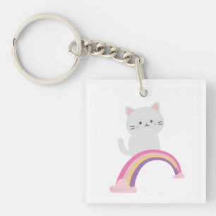 Süße Kätzchen Katze Schlüsselanhänger