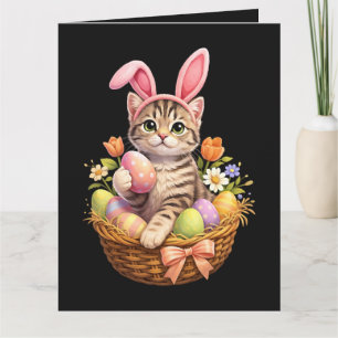 Süße Kätzchen Liebhaber Frohe Ostern Katze Karte