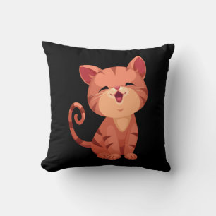 Süße Kätzchen Orange Tabby Tiger Katze Kitty Mama Kissen