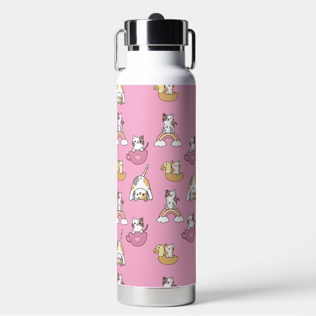 Süße Kätzchen Trinkflasche (Vorderseite)