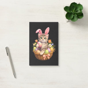 Süße Kätzchenliebhaber Frohe Ostern Katze Post-it Klebezettel