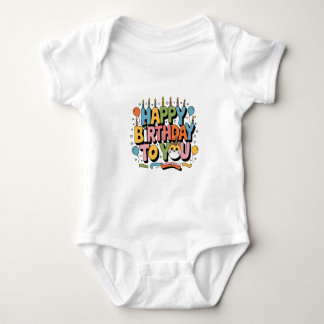 Süße Katze Alles Gute zum Geburtstag Baby Strampler