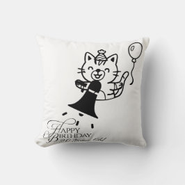 Süße Katze Alles Gute zum Geburtstag Kissen