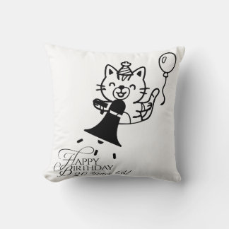 Süße Katze Alles Gute zum Geburtstag Kissen