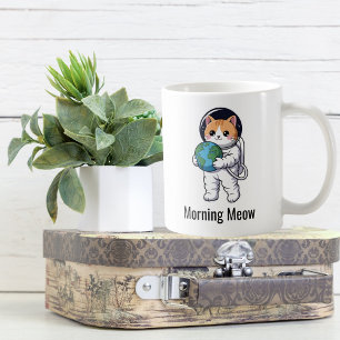 Süße Katze Astronaut Katzenmutter Haustierliebhabe Kaffeetasse