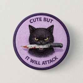 Süße Katze Button