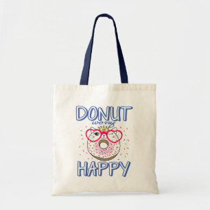 Süße Katze Donut Liebhaber Kitty Kätzchen Doughnut Tragetasche
