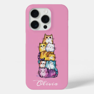 Süße Katze Farbige Aquarellmalerei Lustiges Tier C Case-Mate iPhone Hülle