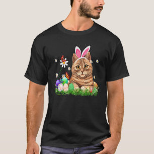 Süße Katze Frohen Ostertag Hase Eier Für Männer Fr T-Shirt