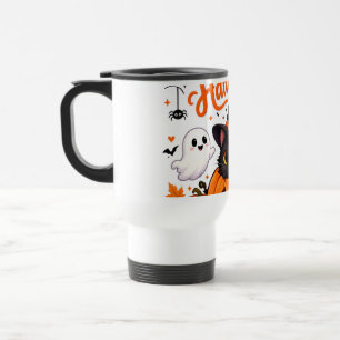 Süße Katze Frohes Halloween Reisebecher - Kawaii H