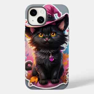 Süße Katze Frohes Halloween Reisebecher - Kawaii H Case-Mate iPhone 14 Hülle