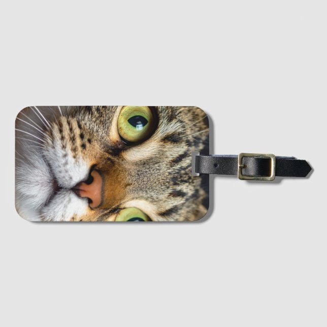 Süße Katze Gepäckanhänger (Vorderseite (Horizontal))