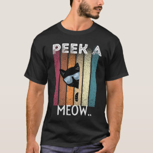 Süße Katze guckt A Miauz T-Shirt