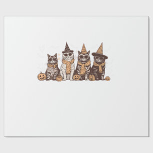Süße Katze Halloween Kitty Halloween Tier Haustier Geschenkpapier
