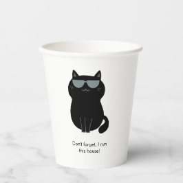 Süße Katze - Ich leite dieses Haus jetzt!  Pappbecher