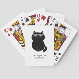 Süße Katze - Ich leite dieses Haus jetzt!  Spielkarten