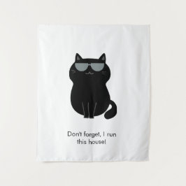 Süße Katze - Ich leite dieses Haus jetzt!  Wandteppich