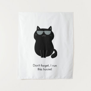 Süße Katze - Ich leite dieses Haus jetzt! Wandteppich