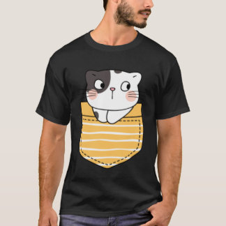 Süße Katze in einer Tasche  Katze  Geschenk Kinder T-Shirt