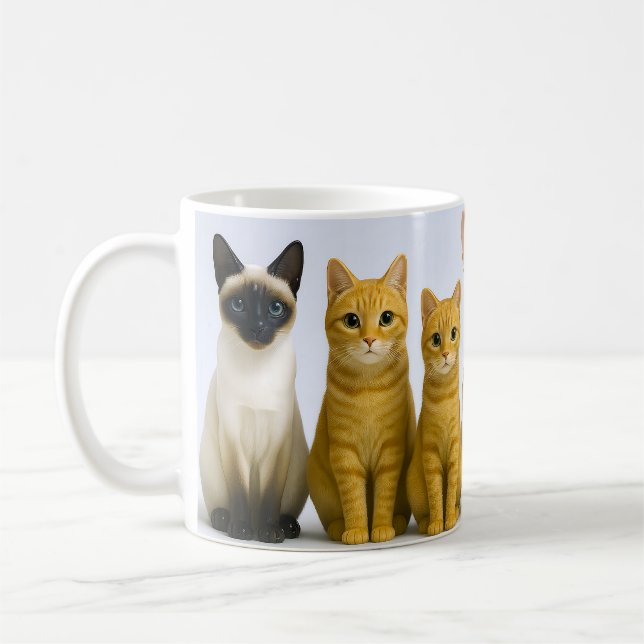 Süße Katze Kaffeetasse (Links)
