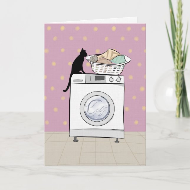 Süße Katze Karte (Vorderseite)