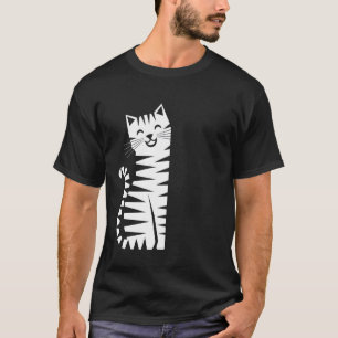 Süße Katze Kätzchen Miezekatze Feline Haustier Tie T-Shirt