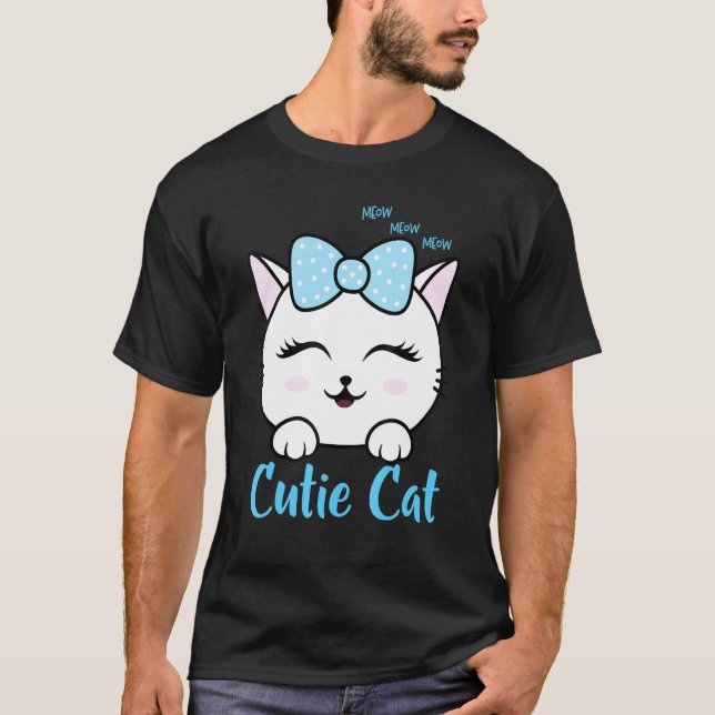 Süße Katze Katze T-Shirt (Vorderseite)