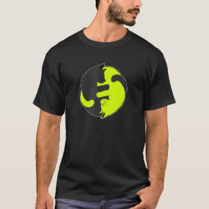 Süße Katze Katzen Ying Yang Yin Yang 8 T-Shirt