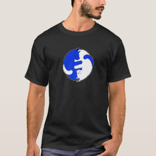 Süße Katze Katzen Ying Yang Yin Yang 9 T-Shirt