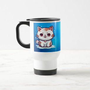Süße Katze Kawaii Stil Clipart Reisebecher