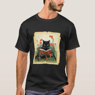 Süße Katze liest Buch Lehrer Liebling Bibliothekar T-Shirt