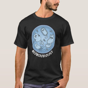 Süße Katze Meowcrobiology Bakterien Mikrobiologie T-Shirt