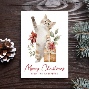Süße Katze Meowy Weihnachten Nicht-Foto