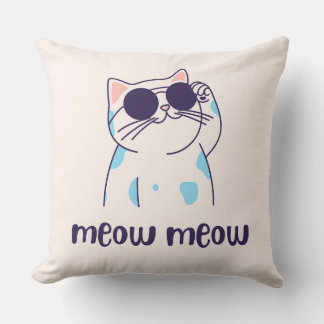 süße Katze Miau Miau Kissen