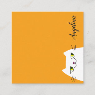 Süße Katze Minimalistische Visitenkarte Modern