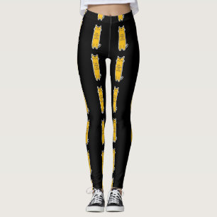 Süße Katze mit Schnurrhaar-Wärme Minimalistisches Leggings