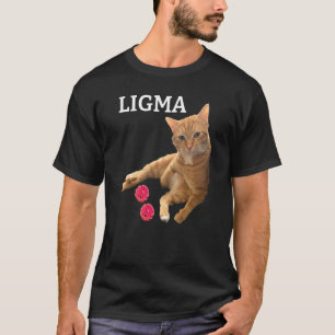 Süße Katze mit Spielzeugen Ligma-Witz T-Shirt
