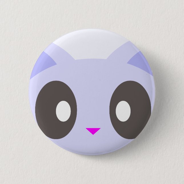 süße Katze Nahaufnahme Button (Vorderseite)