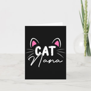 Süße Katze Nana Katzengesicht Mama Mutter glücklic Karte