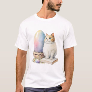 Süße Katze Osterei Frohe Ostern, Osterkatze T-Shirt