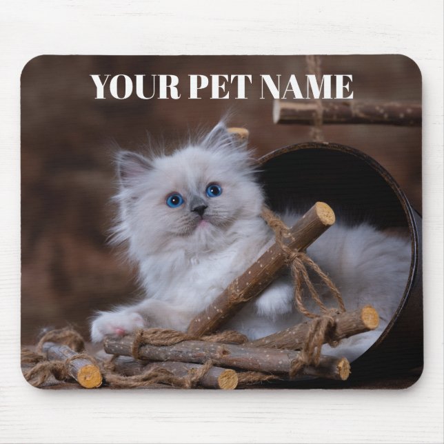 Süße Katze Personalisiert Mousepad (Vorne)